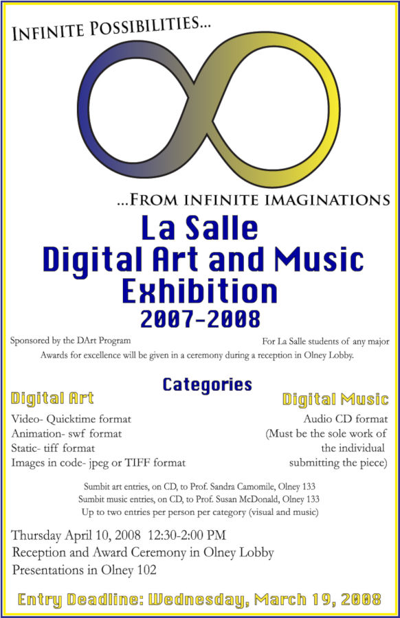 Flier for a department exhibition